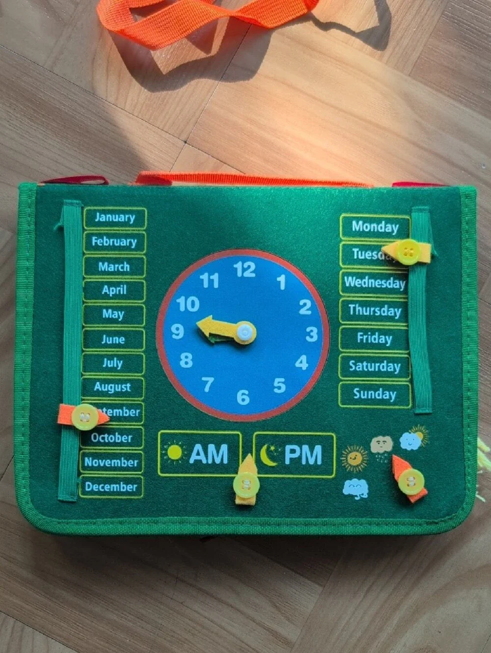 Kids Busy Board Activity Mat - Multicolor Fine Motor Learning Toy
